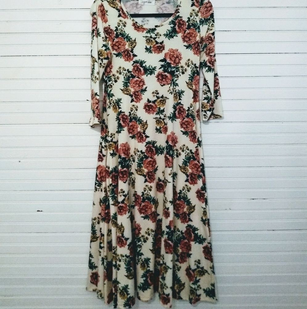 Floral midi dress